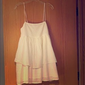 White layered dress